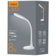 Лампа настiльна LED VIDEX TF03W, 8W, 3000-5500K