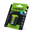 Батарейка VIDEX, лужна, 6LR61/9V (Крона), 1шт