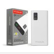 Зовнішній акумулятор Powerbank TITANUM TPB-727S-W, 20000mAh, 22.5W, White