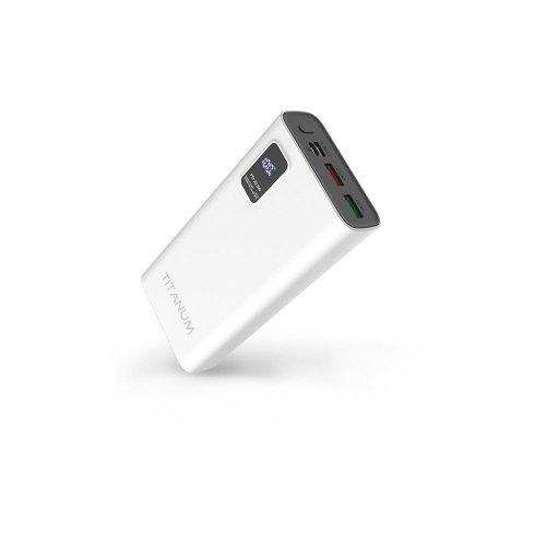 Зовнішній акумулятор Powerbank TITANUM TPB-727S-W, 20000mAh, 22.5W, White