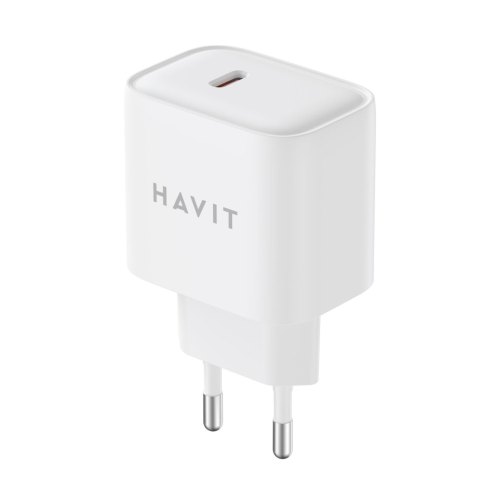 Мережевий зарядний пристрій Havit HV-UCY002, USB Type-C, 20W, White