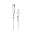 Кабель Havit HV-H67, USB Type-A to Micro USB, 1м, White
