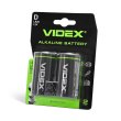 Батарейка VIDEX, лужна, LR20/D, 2шт