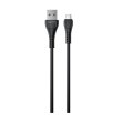 Кабель Havit HV-CB640C, USB Type-A to Micro USB, 2.1A, 1.8м, Black