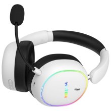 Гарнітура бездротова, ігрова HATOR PHOENIX 2 Hi-Res wireless, SyncHUB connection, White (ESH41)