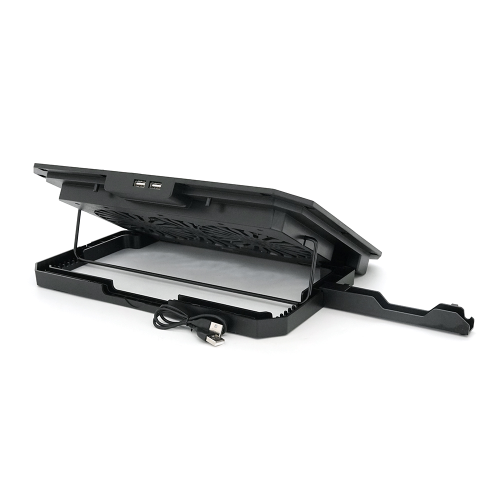 Підставка для ноутбука XSTRIKE XS-11, 10-17, 2x140mm, пластик/алюміній, 2xUSB 2.0