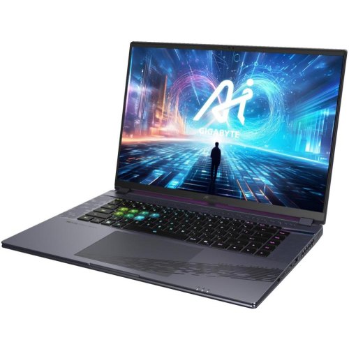 Ноутбук Gigabyte Aorus 16X 9SG 2024, 16/Intel Core i7-13650HX/16GB/SSD 1TB/GeForce RTX 4070, 8GB/DOS/Midnight Gray (AORUS 16X 9SG-43UAC54SD)