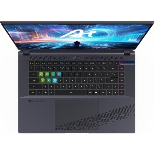 Ноутбук Gigabyte Aorus 16X 9SG 2024, 16/Intel Core i7-13650HX/16GB/SSD 1TB/GeForce RTX 4070, 8GB/DOS/Midnight Gray (AORUS 16X 9SG-43UAC54SD)