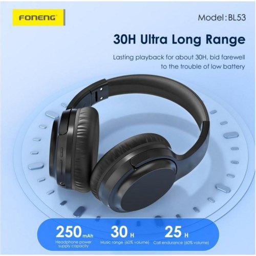 Навушники бездротові Foneng Neckband Sport, Black (BL53-BL)