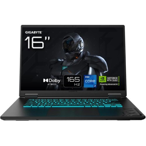 Ноутбук Gigabyte Gaming A16, 16/Intel Core i7-13620H/32GB/SSD 1TB/GeForce RTX 5070, 8GB/DOS/Black Steel (CWHI3UA864SD)