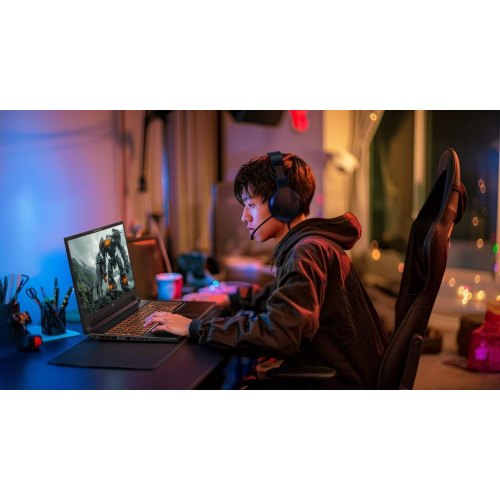 Ноутбук Acer Nitro V 16 ANV16-61, 16/AMD Ryzen AI 5 340/16GB/SSD 512GB/GeForce RTX 4050, 6GB/DOS/Black (NH.QULEU.004)