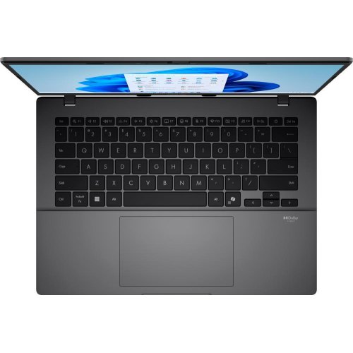 Ноутбук Asus Vivobook S14 S3407QA-KP003W, 14/Qualcomm Snapdragon X X1 26 100/16GB/SSD 512GB/Qualcomm Adreno/Win11/Matte Gray (90NB16B2-M000R0)