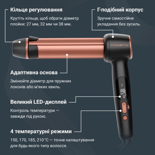 Стайлер для волосся Rowenta Twist Curl (CF4620E0)