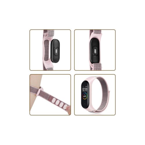 Ремінець для фітнес-браслета BeCover Nylon Style, для Xiaomi Mi Smart Band 5/Mi Smart Band 6, Red (705431)