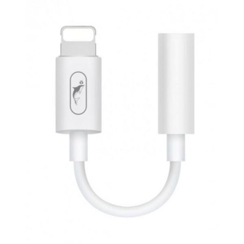 Перехідник SkyDolphin AU02, Lightning (M) to 3.5мм (F), White (SDADPT-00017)