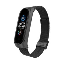 Ремінець для фітнес-браслета BeCover Metal, для Xiaomi Mi Smart Band 8, Black (709357)