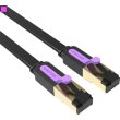 Патч-корд Vention, cat.7, SSTP, Ethernet, 0.5м, Black (ICABD)