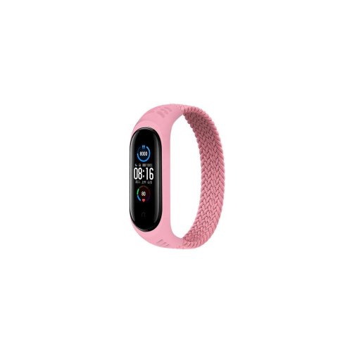Ремінець для фітнес-браслета BeCover Elastic Nylon Style, для Xiaomi Mi Smart Band 5/Mi Smart Band 6, Size L, Pink (706163)
