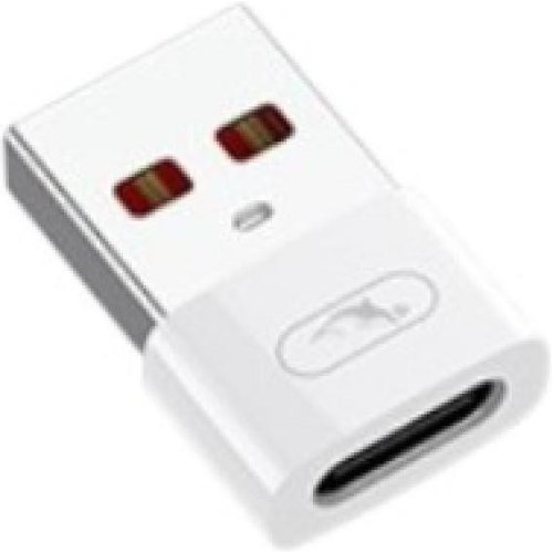 Перехідник SkyDolphin OT08 Mini, USB Type-C (F) to USB Type-A (M), White (SDADPT-00032)