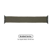 Ремінець для смартгодинника Armorstandart Braided Solo Loop, для Apple Watch 38mm/40mm/41mm Inverness Green Size 2 (120 mm) (ARM58063)