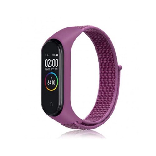 Ремінець для фітнес-браслета BeCover Nylon Style, для Xiaomi Mi Smart Band 5/Mi Smart Band 6, Purple (705429)