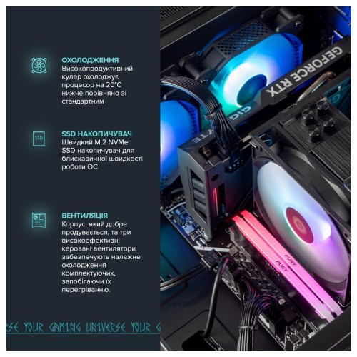 Персональний комп'ютер ASGARD Eir, Intel Core i5-14400F/32GB/SSD 1TB/GeForce RTX 5060 Ti, 16GB/Linux/Black (I144F.32.S10.56T.16.6005)