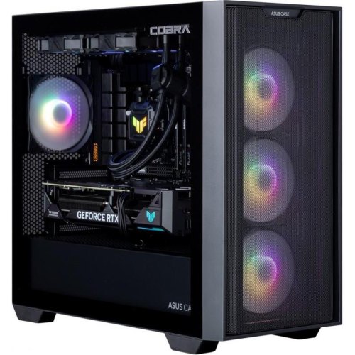 Персональний комп'ютер COBRA Gaming, AMD Ryzen 7 7700/32GB/SSD 1TB/GeForce RTX 4060 Ti, 8GB/LAN/Ubuntu/Black (A77.32.S10.46T.19165)