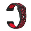 Ремінець для смартгодинника BeCover Vents Style, для Xiaomi iMi KW66/Mi Watch Color/Watch S1 Active/Haylou LS01/LS05, Black/Red (705803)