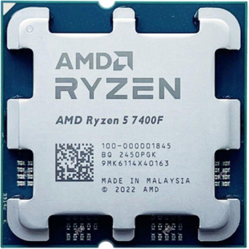 Процесор AMD Ryzen 5 7400F, 3.7GHz, AM5, 32MB, 65W, Tray (100-000001845)