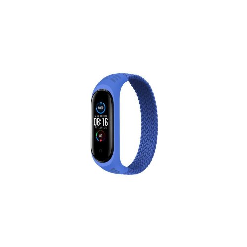 Ремінець для фітнес-браслета BeCover Elastic Nylon Style, для Xiaomi Mi Smart Band 5/Mi Smart Band 6, Size M, Deep Blue (706149)