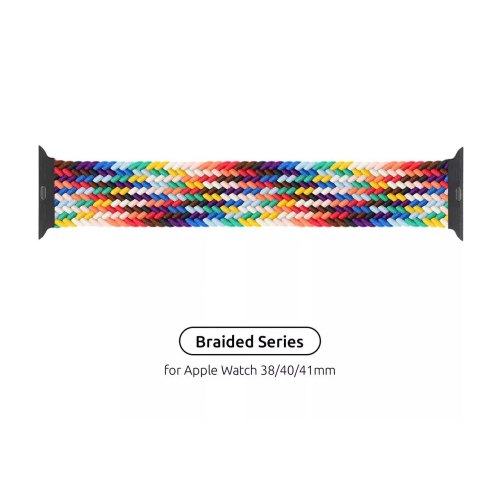 Ремінець для смартгодинника Armorstandart Braided Solo Loop, для Apple Watch 38mm/40mm/41mm, Size 6 (144mm), Pride Edition (ARM64935)