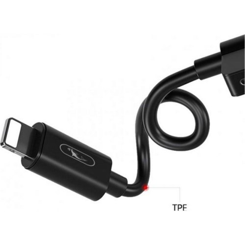 Перехідник SkyDolphin AU01, Lightning (M) to 2хLightning (F), Black (ADPT-00026)