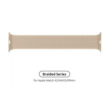 Ремінець для смартгодинника Armorstandart Braided Solo Loop, для Apple Watch 42mm/44mm/45mm/49mm, Size 8 (160mm), Beige (ARM64905)