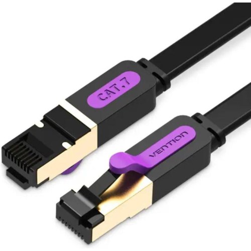 Патч-корд Vention, cat.7, SSTP, Ethernet, 1м, Black (ICABF)