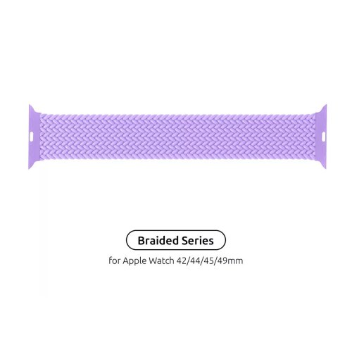 Ремінець для смартгодинника Armorstandart Braided Solo Loop, для Apple Watch 42mm/44mm/45mm/49mm, Size 6 (148mm), Lavender Grey (ARM64910)
