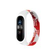 Ремінець для фітнес-браслета BeCover Elastic Nylon Style, для Xiaomi Mi Smart Band 5/Mi Smart Band 6, Size M, Red/White (706148)