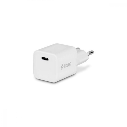 Мережевий зарядний пристрій Ttec SmartCharger, USB Type-C, 20W, White (2SCP01B)