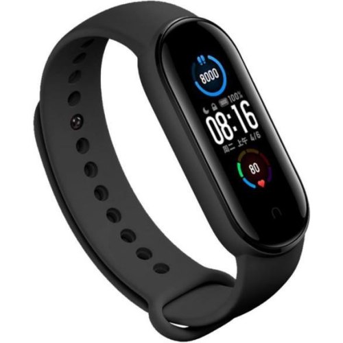 Ремінець для фітнес-браслета BeCover, для Xiaomi Mi Smart Band 5/Mi Smart Band 6, Black (705062)