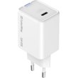 Мережевий зарядний пристрій ColorWay GaN Mini, USB Type-C, 65W PD, PPS, White (CW-CHS049PD-WT)