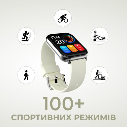Смартгодинник HiFuture Zone2, Silver/Grey
