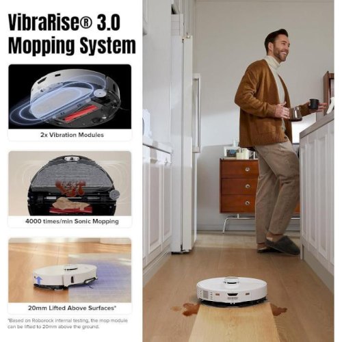 Робот-пилосос Roborock S8 MaxV Ultra, White (S8MVU02-00)