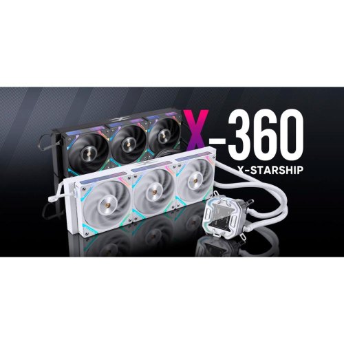 Система водяного охолодження для процесорів 1stPlayer X-360, Black