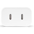 Мережевий зарядний пристрій Ttec SmartCharger Duo, 2xUSB Type-C, PD 40W, White (2SCS27B)