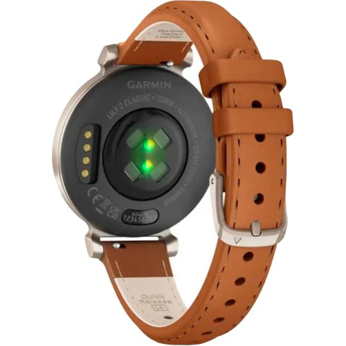 Смартгодинник Garmin Lily 2 with Tan Leather Band, Cream Gold (010-02839-60)