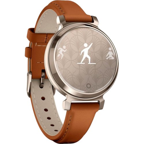 Смартгодинник Garmin Lily 2 with Tan Leather Band, Cream Gold (010-02839-60)