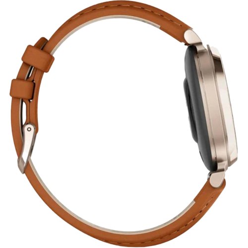 Смартгодинник Garmin Lily 2 with Tan Leather Band, Cream Gold (010-02839-60)