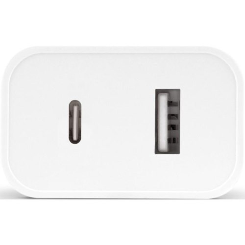 Мережевий зарядний пристрій Ttec SmartCharger Duo, USB Type-C/USB Type-A, PD, 32W, White (2SCS24B)