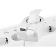 Мережевий зарядний пристрій REAL-EL CS-25, 1 розетка/2xUSB Type-A, 2.1A, White (EL123160006)