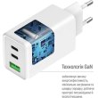 Мережевий зарядний пристрій ColorWay GaN Mini, USB Type-A/2xUSB Type-C, 100W PD, PPS, White (CW-CHS061PD-WT)