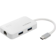 Мережевий адаптер Edimax EU-4308, USB Type-C to 1xGE/3xUSB 3.0 Type-A